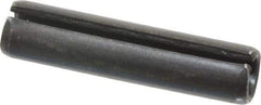 Made in USA - 5/16" Diam x 1-3/8" Long Slotted Spring Pin - Grade 1070-1090 Alloy Steel, Black Oxide Finish - All Tool & Supply