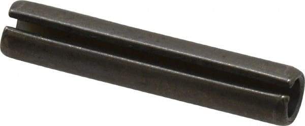 Made in USA - 5/16" Diam x 1-5/8" Long Slotted Spring Pin - Grade 1070-1090 Alloy Steel, Black Oxide Finish - All Tool & Supply