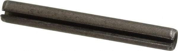 Made in USA - 5/16" Diam x 2-1/2" Long Slotted Spring Pin - Grade 1070-1090 Alloy Steel, Black Oxide Finish - All Tool & Supply