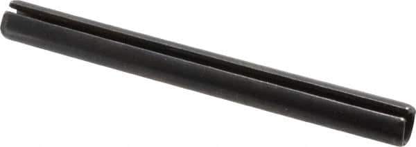 Made in USA - 5/16" Diam x 3-1/4" Long Slotted Spring Pin - Grade 1070-1090 Alloy Steel, Black Oxide Finish - All Tool & Supply