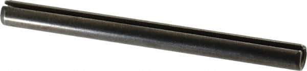 Made in USA - 5/16" Diam x 3-3/4" Long Slotted Spring Pin - Grade 1070-1090 Alloy Steel, Black Oxide Finish - All Tool & Supply