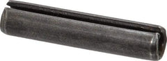 Made in USA - 3/8" Diam x 1-3/4" Long Slotted Spring Pin - Grade 1070-1090 Alloy Steel, Black Oxide Finish - All Tool & Supply