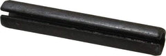 Made in USA - 3/8" Diam x 2-1/4" Long Slotted Spring Pin - Grade 1070-1090 Alloy Steel, Black Oxide Finish - All Tool & Supply