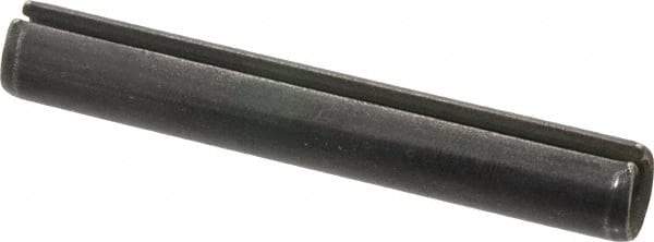 Made in USA - 3/8" Diam x 2-1/2" Long Slotted Spring Pin - Grade 1070-1090 Alloy Steel, Black Oxide Finish - All Tool & Supply