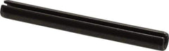 Made in USA - 3/8" Diam x 3-1/2" Long Slotted Spring Pin - Grade 1070-1090 Alloy Steel, Black Oxide Finish - All Tool & Supply