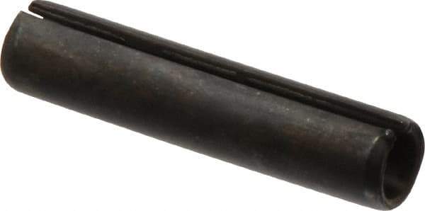 Made in USA - 7/16" Diam x 2" Long Slotted Spring Pin - Grade 1070-1090 Alloy Steel, Black Oxide Finish - All Tool & Supply