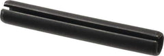 Made in USA - 7/16" Diam x 3" Long Slotted Spring Pin - Grade 1070-1090 Alloy Steel, Black Oxide Finish - All Tool & Supply