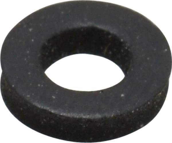 Made in USA - #6 Screw, Grade 60 Neoprene Standard Flat Washer - 0.12" ID x 1/4" OD, 0.077" Thick, Plain Finish - All Tool & Supply