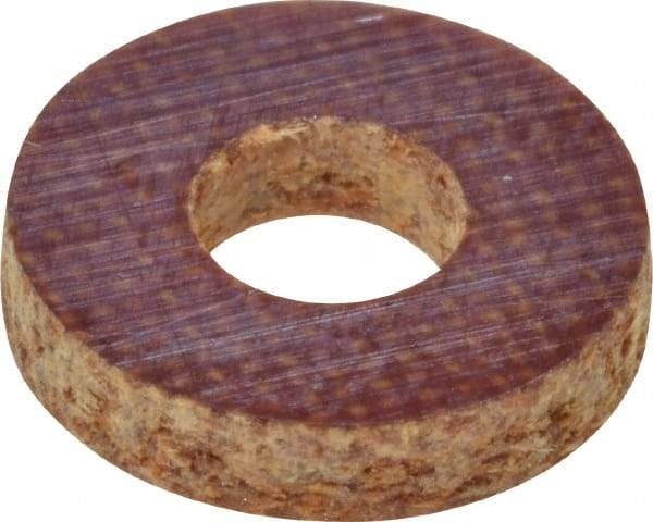 Made in USA - #4 Screw, Grade LE Phenolic Standard Flat Washer - 1/8" ID x 0.312" OD, 0.063" Thick, Plain Finish - All Tool & Supply