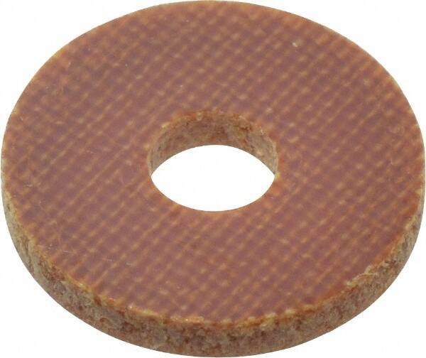 Made in USA - #6 Screw, Grade LE Phenolic Standard Flat Washer - 0.152" ID x 1/2" OD, 0.063" Thick, Plain Finish - All Tool & Supply