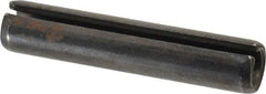 Made in USA - 1/2" Diam x 2-1/2" Long Slotted Spring Pin - Grade 1070-1090 Alloy Steel, Black Oxide Finish - All Tool & Supply