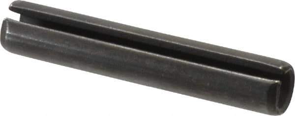 Made in USA - 1/2" Diam x 2-3/4" Long Slotted Spring Pin - Grade 1070-1090 Alloy Steel, Black Oxide Finish - All Tool & Supply