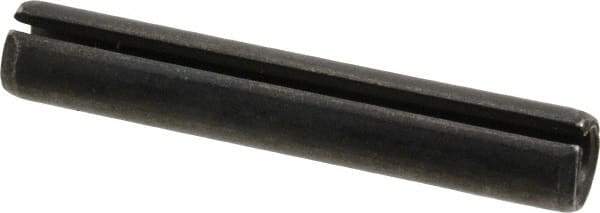 Made in USA - 1/2" Diam x 3" Long Slotted Spring Pin - Grade 1070-1090 Alloy Steel, Black Oxide Finish - All Tool & Supply