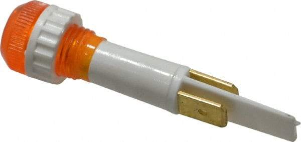 ACI - 110 V Amber Lens Indicating Light - Round Lens, Blade Connector, 52.6" OAL x 13.5" Wide - All Tool & Supply