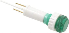 ACI - 220 V Green Lens Indicating Light - Round Lens, Blade Connector, 10mm Wide - All Tool & Supply