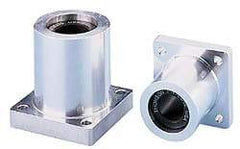 Thomson Industries - 0.503" ID, 1,940 Lb Static Load Capacity, Twin Flanged Mounted Linear Bearing - All Tool & Supply