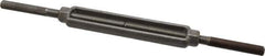 Made in USA - 2,200 Lb Load Limit, 1/2" Thread Diam, 6" Take Up, Steel Stub & Stub Turnbuckle - 7-1/2" Body Length, 3/4" Neck Length, 14" Closed Length - All Tool & Supply