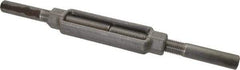 Made in USA - 10,000 Lb Load Limit, 1" Thread Diam, 6" Take Up, Steel Stub & Stub Turnbuckle - 8-3/4" Body Length, 1-3/8" Neck Length, 18" Closed Length - All Tool & Supply