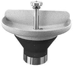 Bradley - Semi-Circular, Infrared Sensor, Internal Drain, 54" Diam, 4 Person Capacity, Terreon, Wash Fountain - 2.5 GPM, 8-1/2" Bowl Depth, 34" High - All Tool & Supply