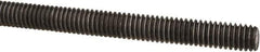 Made in USA - 5/16-18 UNC (Coarse), 3' Long, Low Carbon Steel Threaded Rod - Oil Finish Finish, Right Hand Thread - All Tool & Supply