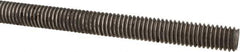 Made in USA - 3/8-16 UNC (Coarse), 3' Long, Low Carbon Steel Threaded Rod - Oil Finish Finish, Right Hand Thread - All Tool & Supply