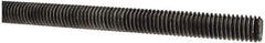 Made in USA - 7/16-14 UNC (Coarse), 3' Long, Low Carbon Steel Threaded Rod - Oil Finish Finish, Right Hand Thread - All Tool & Supply