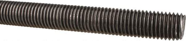 Made in USA - 3/4-10 UNC (Coarse), 3' Long, Low Carbon Steel Threaded Rod - Oil Finish Finish, Right Hand Thread - All Tool & Supply