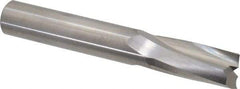 Onsrud - 1/2" Cutting Diam x 1-1/8" Length of Cut, 2 Flute, Upcut Spiral Router Bit - Uncoated, Right Hand Cut, Solid Carbide, 3-1/2" OAL x 1/2" Shank Diam, Double Edge, 11° Helix Angle - All Tool & Supply