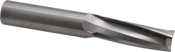 Onsrud - 3/4" Cutting Diam x 2-1/8" Length of Cut, 3 Flute, Upcut Spiral Router Bit - Uncoated, Right Hand Cut, Solid Carbide, 5" OAL x 3/4" Shank Diam, Three Edge, 10° Helix Angle - All Tool & Supply