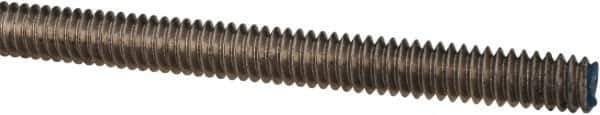 Made in USA - 1/4-20 UNC (Coarse), 3' Long, Stainless Steel Threaded Rod - Right Hand Thread - All Tool & Supply