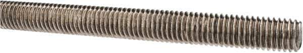 Made in USA - 1/2-13 UNC (Coarse), 3' Long, Stainless Steel Threaded Rod - Right Hand Thread - All Tool & Supply