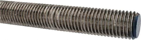 Made in USA - 1-8 UNC (Coarse), 3' Long, Stainless Steel Threaded Rod - Right Hand Thread - All Tool & Supply