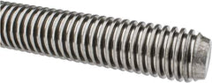 Keystone Threaded Products - 1-1/4-5 Acme, 3' Long, Low Carbon Steel General Purpose Acme Threaded Rod - Oil Finish Finish, Right Hand Thread, 2G Fit - All Tool & Supply