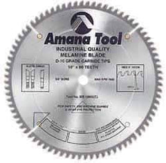 Amana Tool - 8" Diam, 5/8" Arbor Hole Diam, 64 Tooth Wet & Dry Cut Saw Blade - Carbide-Tipped, Crosscut & Cutoff Action, Standard Round Arbor - All Tool & Supply