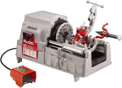 Ridgid - 1/4 to 2 Inch Pipe, 58 RPM Spindle Speed, 2 hp, Pipe Threading Machine - 5 Flute Cone Reamer, 115 Volts - All Tool & Supply