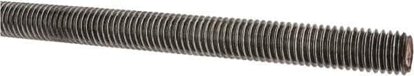 Value Collection - 1/2-13 UNC (Coarse), 3' Long, Alloy Steel Threaded Rod - Plain Finish, Right Hand Thread - All Tool & Supply