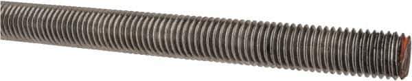 Value Collection - 5/8-11 UNC (Coarse), 3' Long, Alloy Steel Threaded Rod - Plain Finish, Right Hand Thread - All Tool & Supply