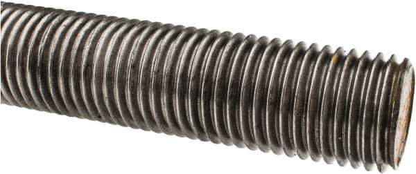 Value Collection - 1-1/2-6 UNC (Coarse), 3' Long, Alloy Steel Threaded Rod - Right Hand Thread - All Tool & Supply