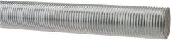 Made in USA - 3/4-16 UNF (Fine), 3' Long, Low Carbon Steel Threaded Rod - Zinc-Plated Finish, Right Hand Thread - All Tool & Supply