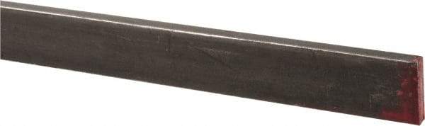 Made in USA - 36" Long x 1/8" High x 1/2" Wide, Mill Key Stock - W-1 (Water Hardening) Tool Steel - All Tool & Supply