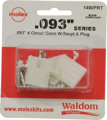 Molex - 4 Circuit, 4 AWG, 0.093 Inch Pin Diameter, Modular Receptacle Plug Connector Package - RoHS Compliant - All Tool & Supply