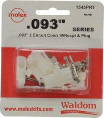 Molex - 2 Circuit, 2 AWG, 0.093 Inch Pin Diameter, Modular Receptacle Plug Connector Package - RoHS Compliant - All Tool & Supply