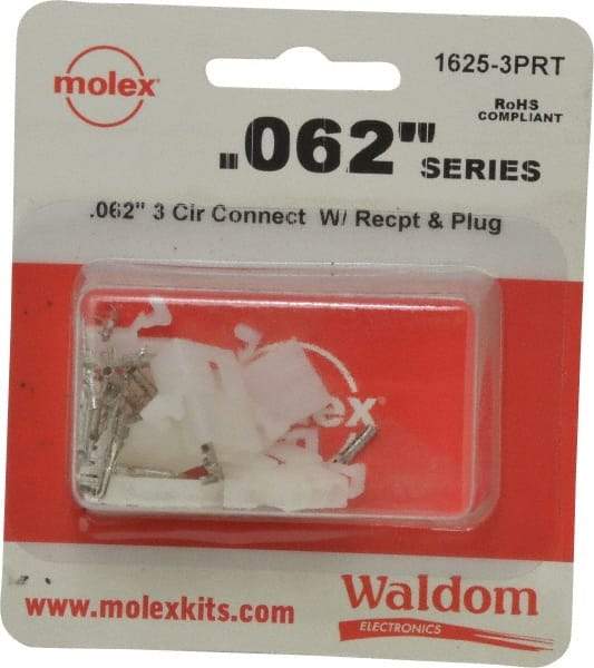 Molex - 3 Circuit, 3 AWG, 0.062 Inch Pin Diameter, Modular Receptacle Plug Connector Package - RoHS Compliant - All Tool & Supply