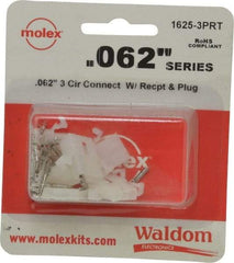 Molex - 3 Circuit, 3 AWG, 0.062 Inch Pin Diameter, Modular Receptacle Plug Connector Package - RoHS Compliant - All Tool & Supply