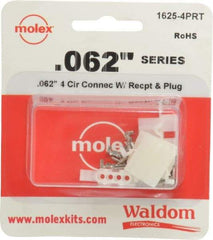 Molex - 4 Circuit, 4 AWG, 0.062 Inch Pin Diameter, Modular Receptacle Plug Connector Package - RoHS Compliant - All Tool & Supply