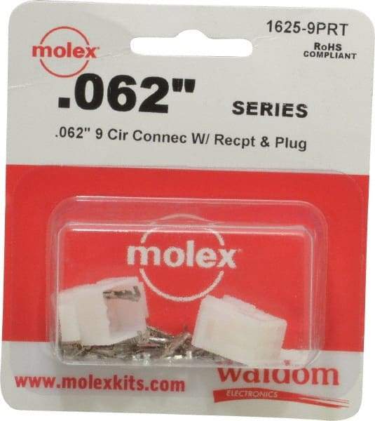 Molex - 9 Circuit, 9 AWG, 0.062 Inch Pin Diameter, Modular Receptacle Plug Connector Package - RoHS Compliant - All Tool & Supply