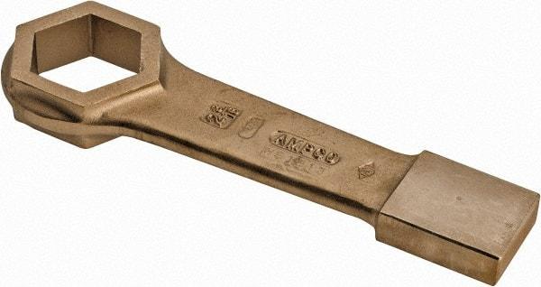 Ampco - 2-3/16" 6 Point Striking Box Wrench - Single End, 11-1/2" OAL, Aluminum Bronze - All Tool & Supply