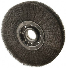 Osborn - 12" OD, 2" Arbor Hole, Crimped Steel Wheel Brush - 2" Face Width, 3-1/4" Trim Length, 0.0118" Filament Diam, 3,600 RPM - All Tool & Supply