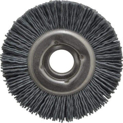 Osborn - 3" OD, 5/8" Arbor Hole, Crimped Nylon Wheel Brush - 1/2" Face Width, 5/8" Trim Length, 20,000 RPM - All Tool & Supply