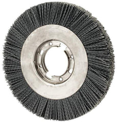 Osborn - 8" OD, 2" Arbor Hole, Crimped Nylon Wheel Brush - 7/8" Face Width, 1-1/2" Trim Length, 4,500 RPM - All Tool & Supply